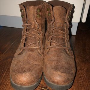 Brown booties